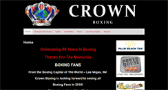 Desktop Screenshot of crown-boxing-inc.com